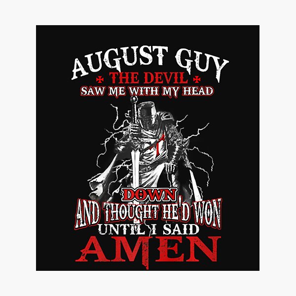 Item preview, August Guy Devil Birthday Gifts designed and sold by Clavitaps.