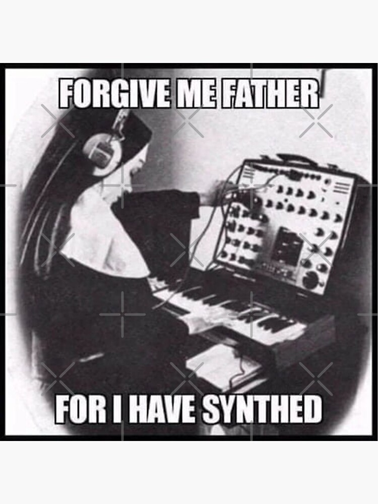 Metallica Forgive Me Father For I Have Sinned Lyrics "Forgive Me Father For I Have Synthed (Sinned)" Sticker for Sale by