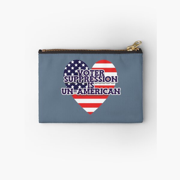 Item preview, Voter Suppression Is Un-American - Heart Flag designed and sold by Chubuter.