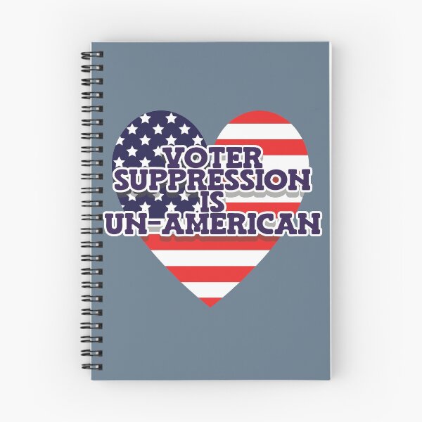 Item preview, Voter Suppression Is Un-American - Heart Flag designed and sold by Chubuter.