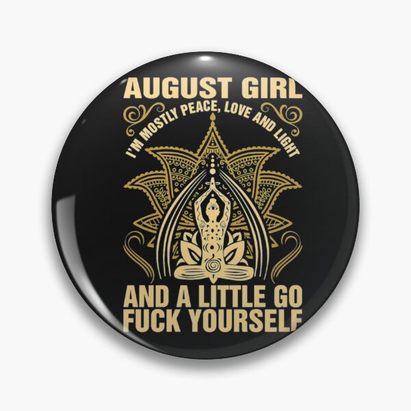Item preview, August Girl Mostly Peace Love designed and sold by Clavitaps.