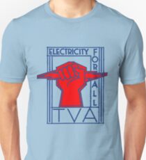TVA-Electricity for All-Art Deco New Deal Logo Unisex T-Shirt