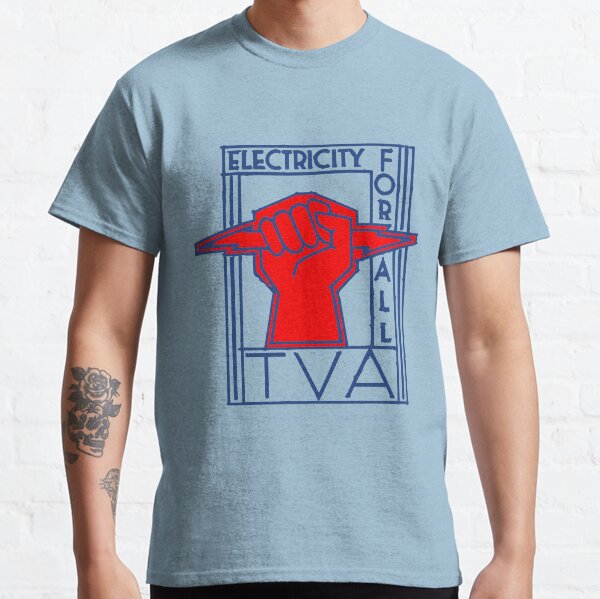 TVA-Electricity for All-Art Deco New Deal Logo Classic T-Shirt