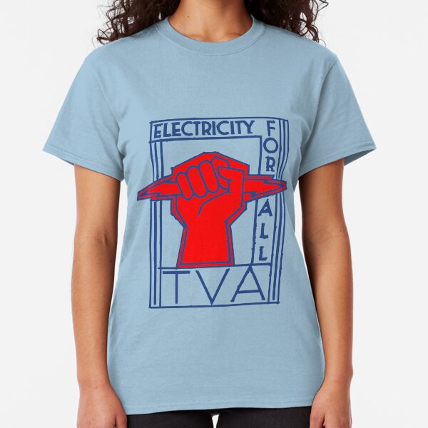 TVA-Electricity for All-Art Deco New Deal Logo Classic T-Shirt