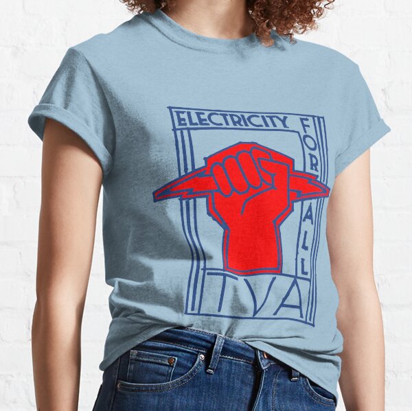 TVA-Electricity for All-Art Deco New Deal Logo Classic T-Shirt