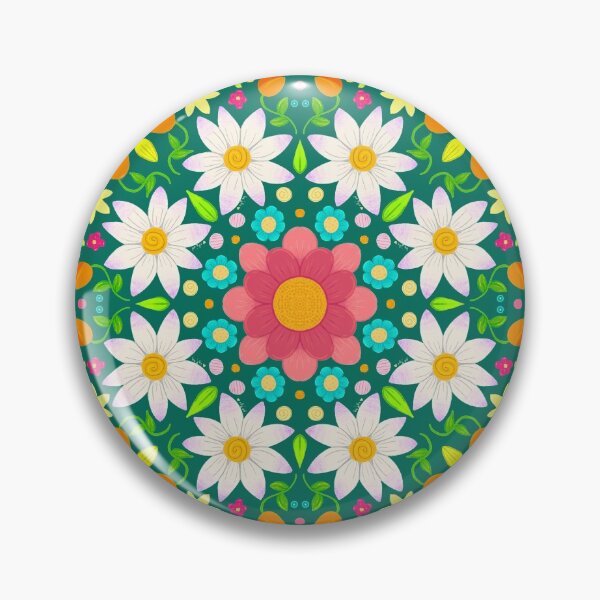 Item preview, Flower Pattern Circular Design designed and sold by Hannah Hurst.