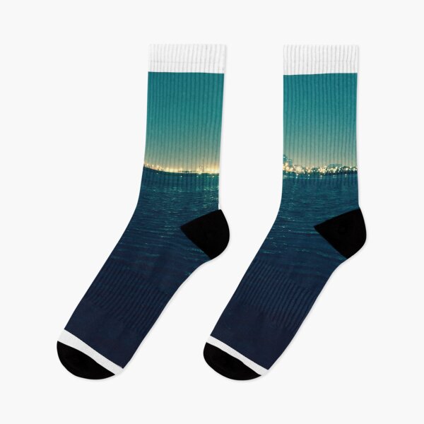 Item preview, Sea at night, with city lights designed and sold by The-Fantasy.