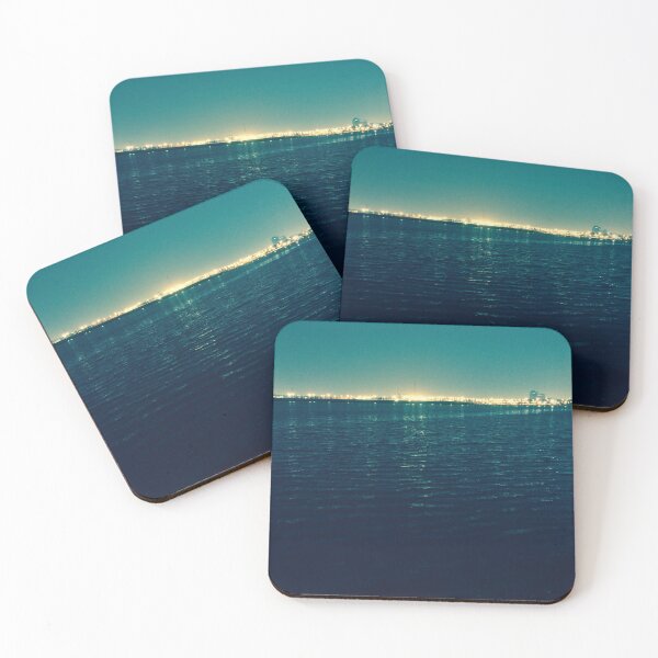 Item preview, Sea at night, with city lights designed and sold by The-Fantasy.