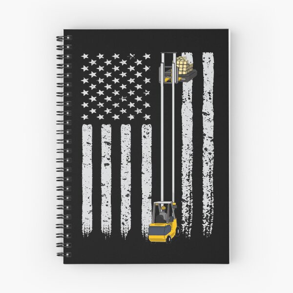 Item preview, Funny Forklifting US Flag Cartoon designed and sold by MrEddie10.