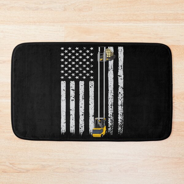 Item preview, Funny Forklifting US Flag Cartoon designed and sold by MrEddie10.