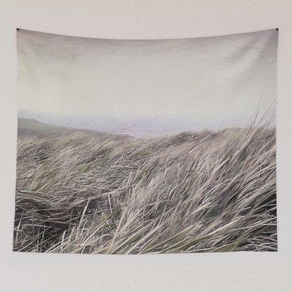 Item preview, The Nut Tasmania with windblown grass. designed and sold by Margi.