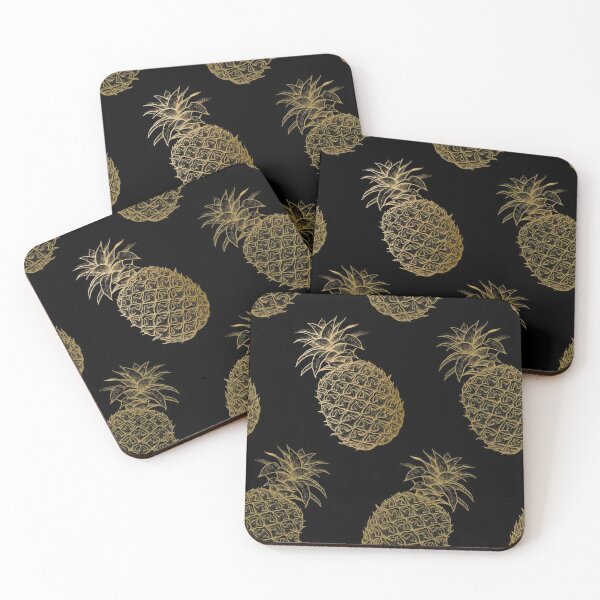 Item preview, Golden Pineapple Seamless Pattern designed and sold by IshitaPoint.