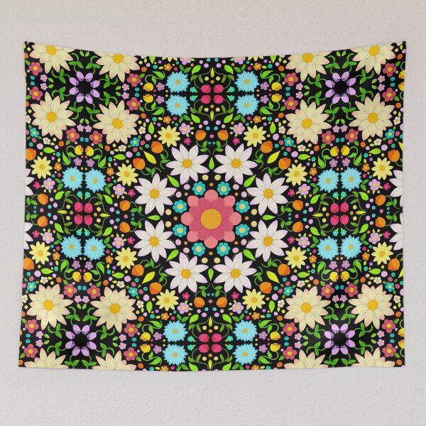 Item preview, Flower Pattern Circular Design designed and sold by Hannah Hurst.
