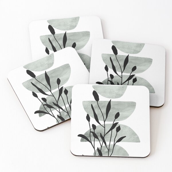 Item preview, Botanical Abstract Art in Sage Green 2 designed and sold by StudioArtNew.