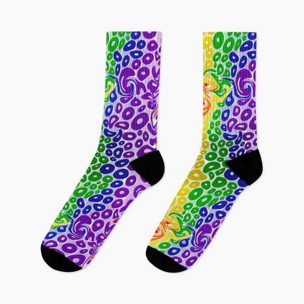 Item preview, Rainbow Donuts in Rainbow Space designed and sold by ThatsJustJilly.
