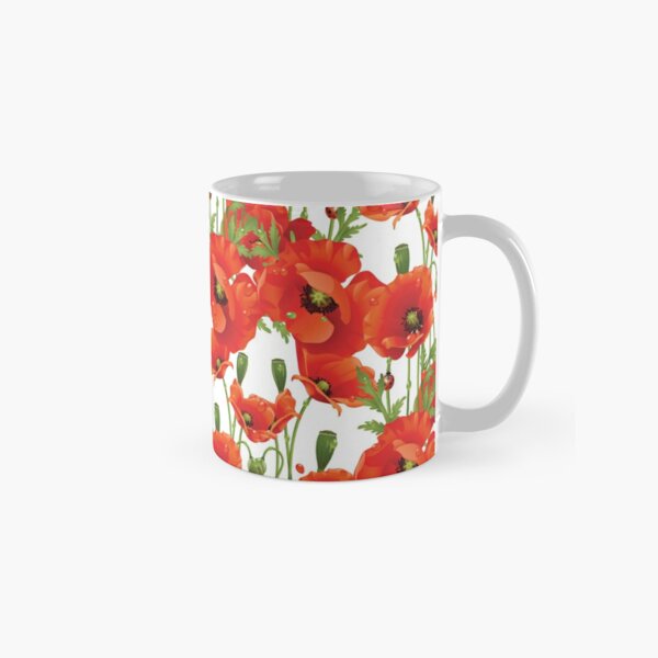 Nature: Red Poppy Modern Art Mug by Christopher Dina — CHRISTOPHER DINA