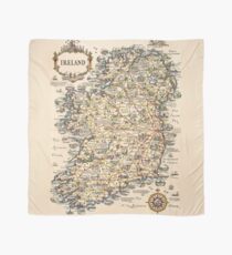 1927 Vintage Irland Karte Tuch