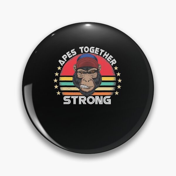 Item preview, Apes Strong Together Ape Retro Vintage Sunset GME strength  designed and sold by bambiai.