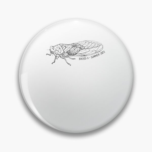 Item preview, Cicadas Brood X 2021 Commemorative Minimalist Art Cicada  designed and sold by bambiai.