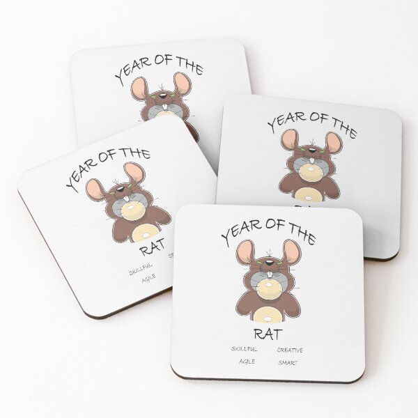 Item preview, Year of the Rat (BLK txt) designed and sold by MaxjazGames.