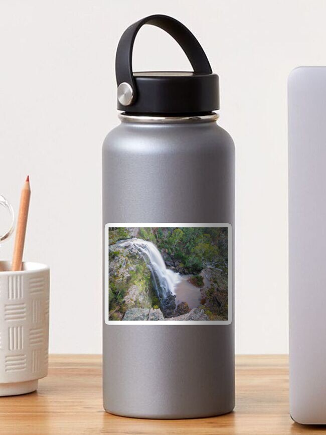 Thumbnail 1 of 3, Sticker, Little River Falls, Snowy River National Park, Buchan, Victoria, Australia designed and sold by Chockstone.
