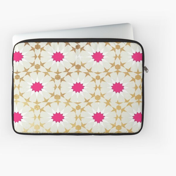 Off White Moroccan Patterns Laptop Sleeve