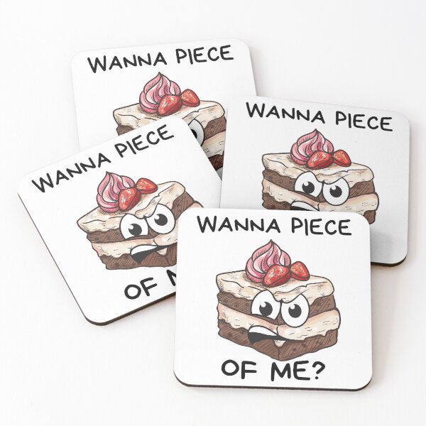 Item preview, Wanna Piece of Me Funny Cake Born to Cake Cake Pun designed and sold by Tasha McGlashan.