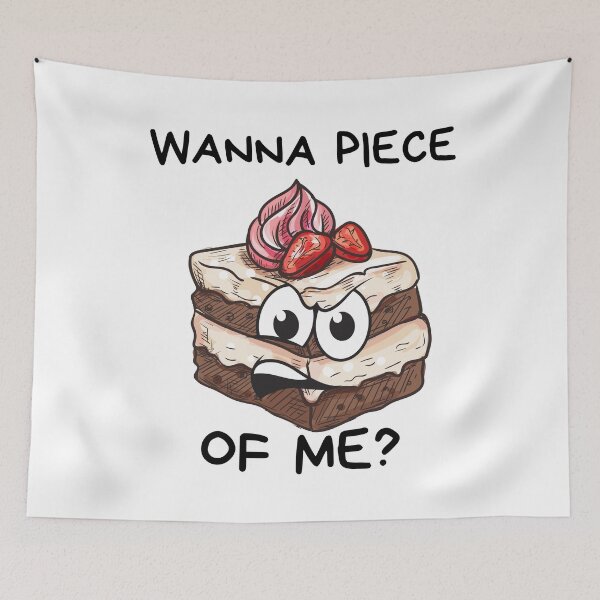 Item preview, Wanna Piece of Me Funny Cake Born to Cake Cake Pun designed and sold by Tasha McGlashan.