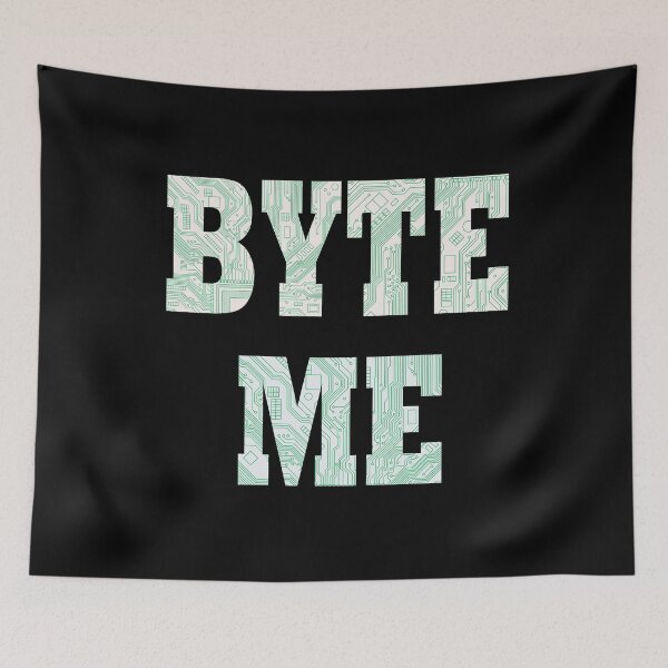 Item preview, Byte Me Funny Computer Nerds Design designed and sold by Hema Thilakaratne.
