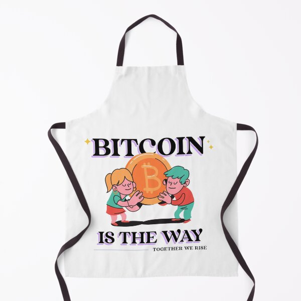 Item preview, Bitcoin Is The Way, Together We Rise Novelty Cartoon Crypto Currency designed and sold by PrintHatcher.