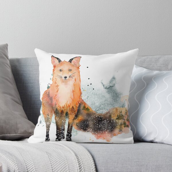 Item preview, Fox watercolor painting designed and sold by WaveOcean123.