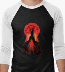 Er folgte Baseballshirt mit 3/4-Arm