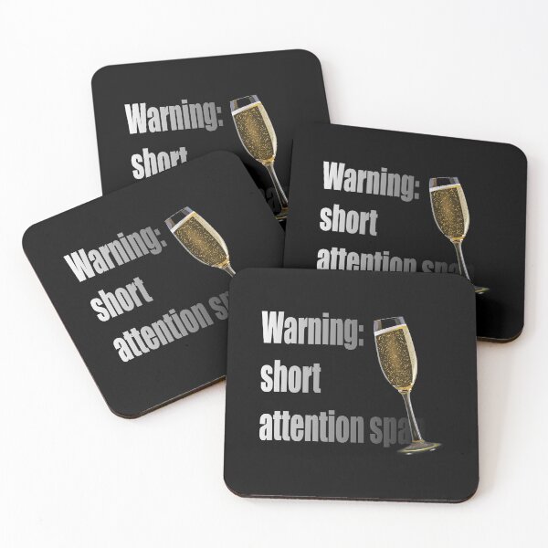 Item preview, Warning: Short Attention Span funny quotes designed and sold by MondaysChild.