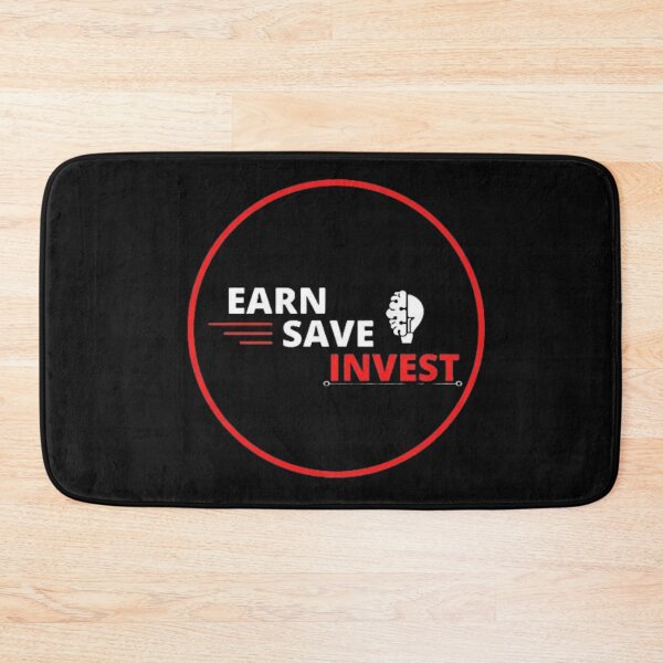 Item preview, Vintage Earn Save Invest Typography and illustration  designed and sold by garniturex.
