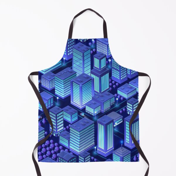 Item preview, Isometric Blue City designed and sold by IshitaPoint.