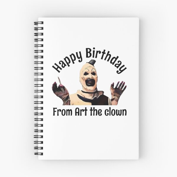 Item preview, Happy birthday from art the clown terrifier movie halloween  designed and sold by PatriciaBilly.