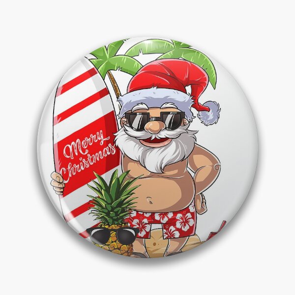 Item preview, Christmas in July Santa Hawaiian Surfing Summer Surf designed and sold by JamesRushforth.