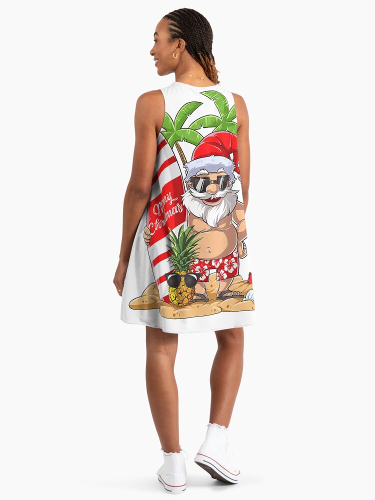 white christmas dresses H412 Mele Kalikimaka – Girls’ Hawaiian Christmas Dance Dress with Red Floral Print XLC / 52 Red main image 1