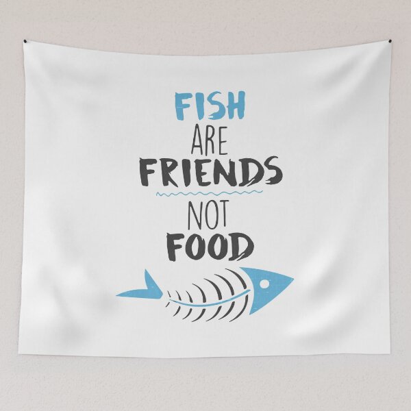Item preview, Fish Are Friends Not Food designed and sold by VantageBrain.