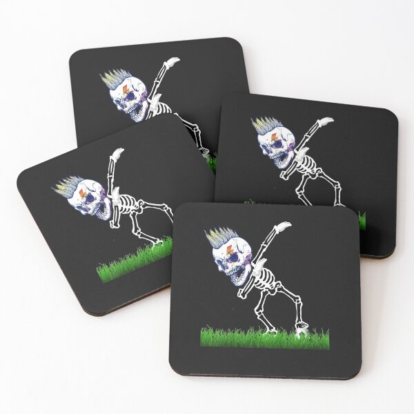 Artikelvorschau, Kinder Halloween Fußball Skeleton Dabbing Shirt Dab Dance Totenkopf Junge entworfen und verkauft von JedFunk.