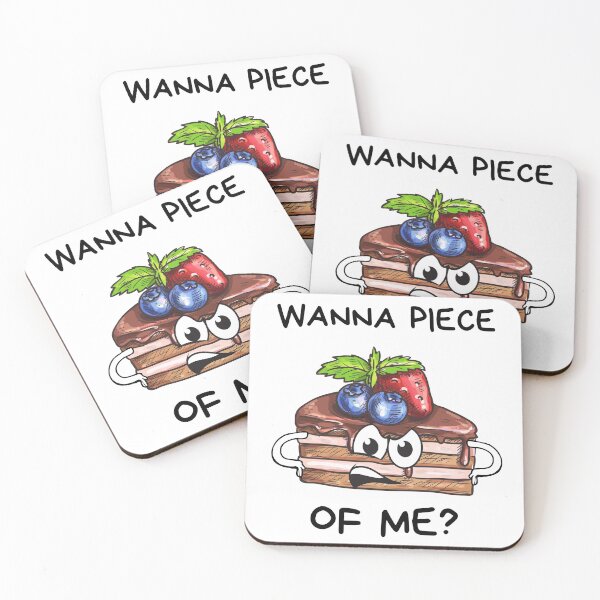 Item preview, Wanna Piece of Me Born to Cake Cake Pun designed and sold by Tasha McGlashan.