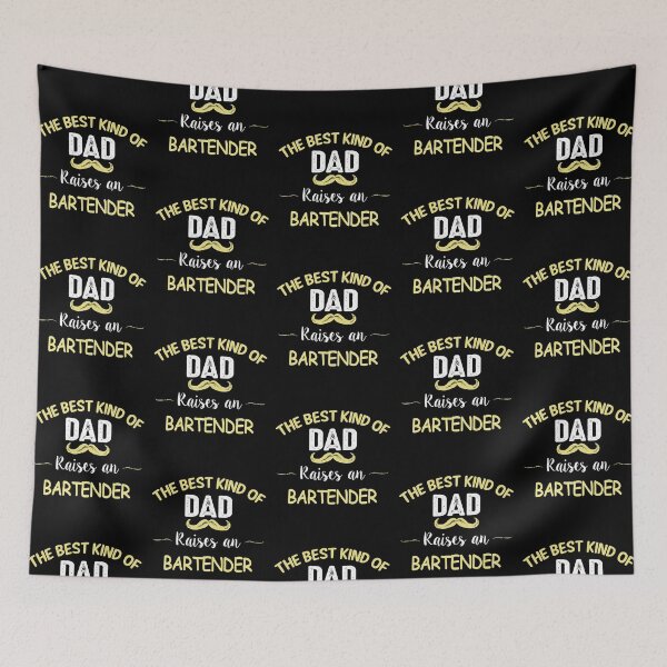 Item preview, THE BEST KIND OF DAD RAISES AN BARTENDER designed and sold by T-shirtgallery.