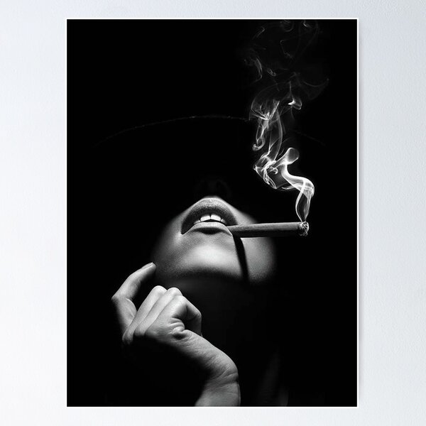 Item preview, Woman smoking a cigar  designed and sold by jowski.