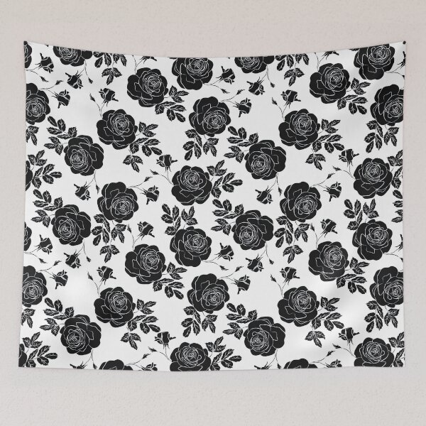 Item preview, Black Rose Pattern, Black Rose Seamless Pattern, Black Rose Pattern Design   designed and sold by graphic-genie.