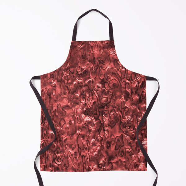 Abalone Shell | Paua Shell | Seashell Patterns | Sea Shells | Red Tint | Apron