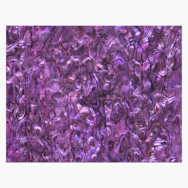 Abalone Shell | Paua Shell | Seashell Patterns | Sea Shells | Magenta Tint | Jigsaw Puzzle