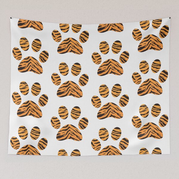 Item preview, Cute Tiger Patterned Dog Paw designed and sold by IslandDrip.
