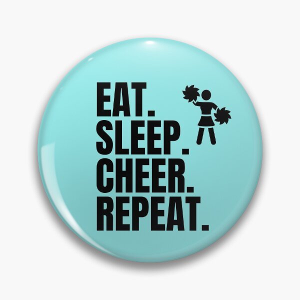 Item preview, Vintage Eat Sleep Cheer Repeat Typography and illustration  designed and sold by garniturex.