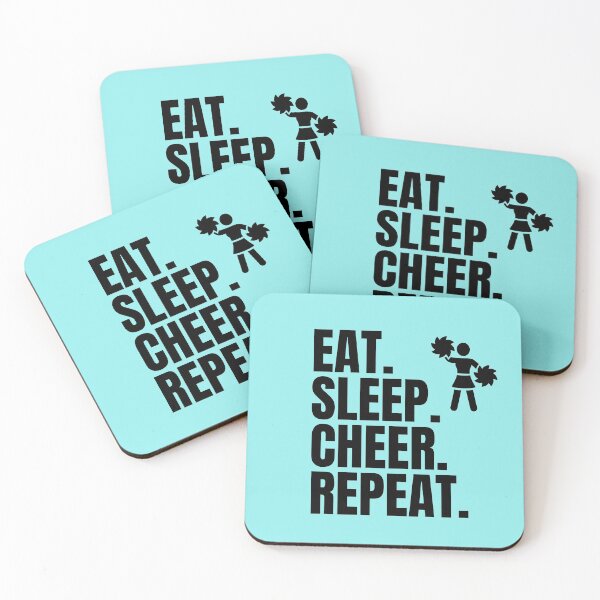 Item preview, Vintage Eat Sleep Cheer Repeat Typography and illustration  designed and sold by garniturex.