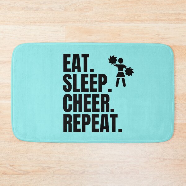Item preview, Vintage Eat Sleep Cheer Repeat Typography and illustration  designed and sold by garniturex.